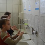 Ćwiczyliśmy instruktaż prawidłowego mycia rąk